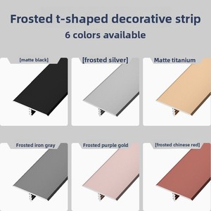 Profilé de transition en aluminium en forme de T de 20 mm pour sols en bois, séparateur de moquette métallique, moulure de seuil de porte - Product Image 4