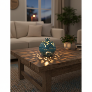 Bougeoir en céramique Design élégant de lanterne et de pot pour la décoration intérieure - Product Image 3