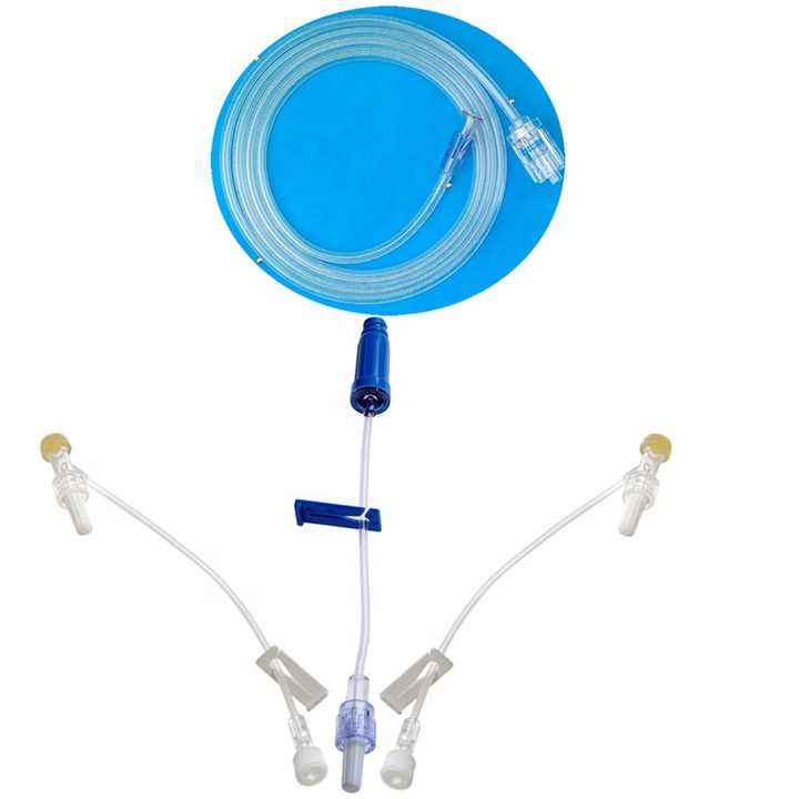 医疗用品批发一次性使用通用静脉输液延长管路套件t形连接器10厘米