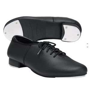 Chaussures de danse à lacets en cuir PU pour femmes et hommes - Product Image 1