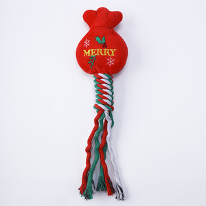 Juguetes Masticables para Mascotas de Algodón Suave, Ecológicos, con Diseño Navideño, Creativos, Resistentes al Desgaste, con Sonido, Interactivos para Perros, Regalos de Navidad - Product Image 5