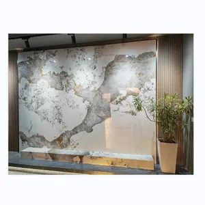 1,5 Meter 12 mm super dünne Pandora Sinter stein große Platte Fliesen Preis 120*260 Sinter stein für Wand Küchen arbeits platte Platten