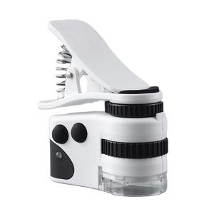 60X Mini lampe rechargeable universelle à lumière LED/UV Loupe de poche Loupe <span class=keywords><strong>Microscope</strong></span> intelligent pour télé<span class=keywords><strong>phone</strong></span> portable - Product Image 1
