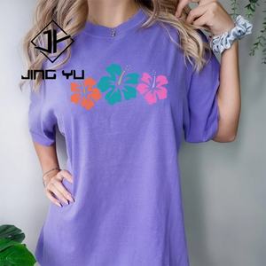 Camiseta Estampada para Mujer 2024, Camiseta de Talla Grande para Mujer, Fabricante de Camisetas, Camiseta Personalizada de Marca Propia - Product Image 4