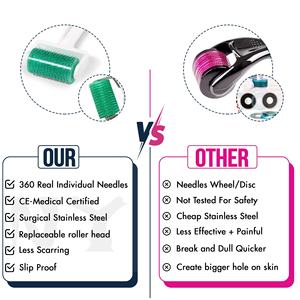 Meilleur vendeur en Amérique du Nord, rouleau dermique véritable avec aiguilles pour les <span class=keywords><strong>vergetures</strong></span> du corps, réduction de la cellulite, rajeunissement de la peau, article chaud - Product Image 6