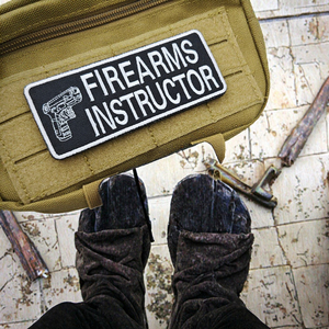 Écussons thermocollants en tissu feutre PVC, style crochet et boucle, avec broderie tactique 3D, nouveau design, pour instructeur de tir - Product Image 3