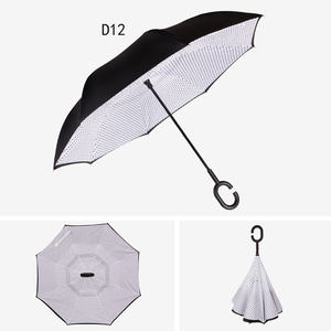 Nuevo Producto 2026: Paraguas Recto Extra Grande de Doble Capa Resistente al Viento con Mango de Goma y Apertura Manual para Regalos Empresariales - Product Image 3