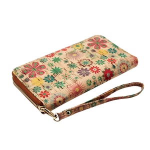 Women Cork Vegan Purse Wallet Large Capacity Smart Phone Clutch Zip Long Purse with Card Holder Coin Pocket Vegan Gift - Product Image 1