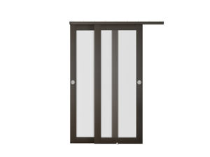 Cửa nhà máy nội thất pre-lắp ráp Glass trượt đôi <span class=keywords><strong>Closet</strong></span> Door với phần cứng kit, DIY cửa trượt hệ thống - Product Image 4