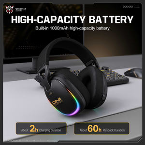 หูฟังเกมมิ่งสำหรับ PS5 แบบครอบหู รุ่น <span class=keywords><strong>ONIKUMA</strong></span> GT805 ไมโครโฟน HD สำหรับคอมพิวเตอร์ เชื่อมต่อแบบไร้สายผ่านพอร์ต Type C - Product Image 5