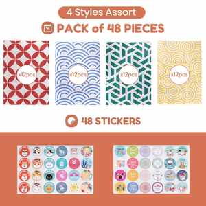 Sacs cadeaux en kraft écologiques imprimés clairs, classiques, durables, à motif personnalisable, avec poignée de longueur de main, autocollants recyclables - Product Image 3