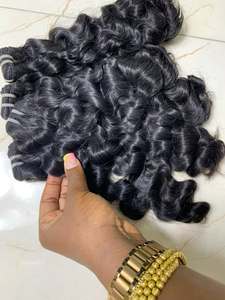 Lot de Cheveux Humains Naturels Bruts <span class=keywords><strong>Double</strong></span> Drawn, Ondulés Indiens, Bouclés, Ondulés Naturels, Vietnamiens, Bouclés Birmans, Vente en Gros - Product Image 6