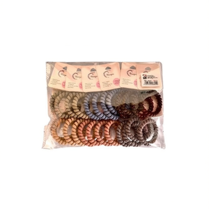 MNJ Hair Ties 12 Pcs Assorted Colors Elastic Bands For Women And Girls - Product Image 1