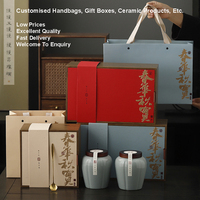 Vente en gros de boîtes-cadeaux en bois avec pot en céramique avec couvercle tasses en céramique personnalisées tasse pot à bougie pour emballage en bois boîte-cadeau