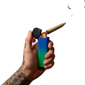 Wholesale Rechargeable USB <b>Windproof</b> Heat Coil Flameless Ignition Electronic <b>Lighter</b> for Outdoor Cigarette Smoking - Product Image 5