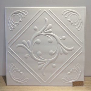 Dalles <span class=keywords><strong>de</strong></span> <span class=keywords><strong>plafond</strong></span> 3D en <span class=keywords><strong>polystyrène</strong></span> expansé (EPS) imperméables et résistantes au feu, faciles à installer, <span class=keywords><strong>pour</strong></span> la décoration intérieure - Product Image 2