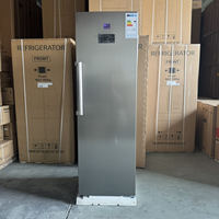 Réfrigérateur Samsung de qualité Huazos 310L, congélateur vertical à porte simple, sans givre, en acier inoxydable, pour usage domestique, économique en énergie