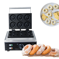 Haute qualité Commercial électrique automatique antiadhésif beignets fabricant 6 beignets capacité nouvelle condition pour boulangerie Dessert magasins