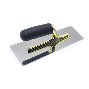 للبيع بالجملة مجرفة من الفولاذ المقاوم للصدأ صناعية بدرجة احترافية مقبض خشب مسنن مجرفة مربعة من الجص العائم - Product Image 4