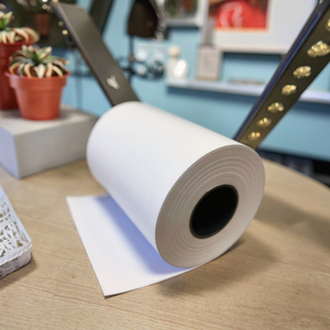 יצרני נייר תרמי 80x40 80x80 מ\\\"מ גליל נייר פרימיום יצרן ציוד מקורי נייר תרמי 57x30 30 מטר עם הדפסת שם ולוגו החברה - Product Image 1