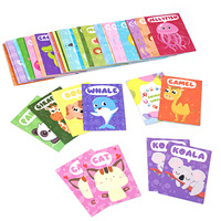 Cartes mémoire personnalisées à associer pour les enfants, apprentissage de l'anglais, jouets éducatifs Montessori pour tout-petits avec des thèmes animaliers