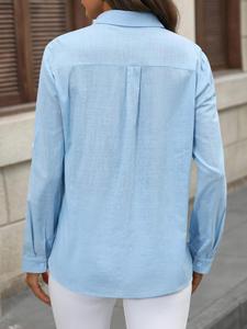 Nuo Elegante Damen-Freizeitoberteile Langarm-Hemden Blusen für Damenmode - Product Image 3