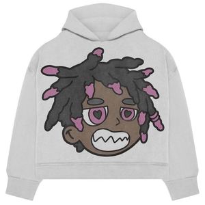 Sweat à capuche pour homme de qualité supérieure, 400 GSM, 100 % coton, coupe oversize, doublé, luxe, impression DTG, technique de lavage à la pierre - Product Image 5