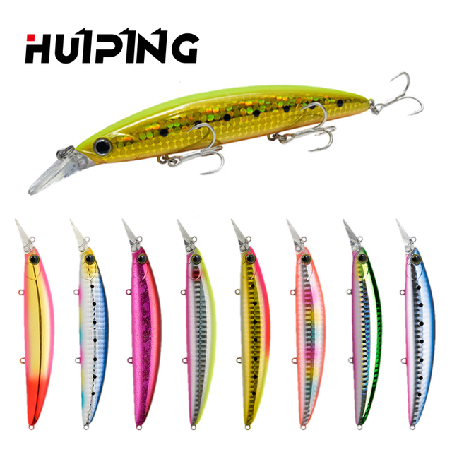 Floating Minnow Fishing Lures 110mm 20g Hard Plastic Fishing Lure Saltwater Freshwater for Bass Trout Fishing Bait
