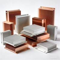 Kit de refroidissement par eau en alliage d'aluminium extrudé CNC personnalisé, dissipateur de chaleur avec ventilateur, feuille de pliage, coussin thermique inclus