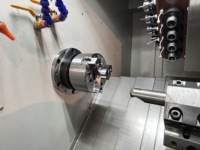 Torno CNC Mini HANSUN HS-6Y, Torno Horizontal de Bancada Inclinada para Torneado y Fresado CK1240, Torno de un Solo Husillo con Precisión de Posicionamiento Repetido