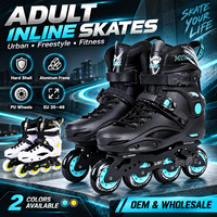 Patins à roulettes freestyle pour adultes, coque rigide, cadre en alliage d'aluminium, roues en PU, freeskate urbain, OEM, taille européenne 35-46