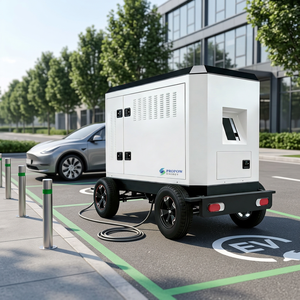 Système de recharge mobile pour véhicules électriques (VE) en conteneur, haute puissance et capacité, avec stockage d'énergie par batterie portable à refroidissement par air, 30kWh, 45kWh, 60kWh, 100kWh, 216kWh - Product Image 1