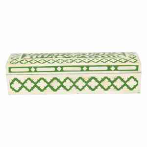 Boîte à bijoux en résine et incrustations d'os de haute qualité, design moderne, fabrication artisanale royale, emballage personnalisé, approvisionnement direct en usine, export, MOQ 50 pièces - Product Image 4