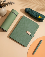 Ensemble cadeau de luxe : Thermos et carnet avec logo personnalisé sérigraphié, stylo et bouteille faits main – Cadeau promotionnel d'entreprise OEM