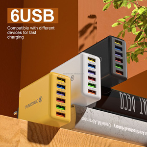 6 USB Cargador rápido Múltiples 6 puertos <span class=keywords><strong>Carga</strong></span> rápida 5V 3A Teléfono <span class=keywords><strong>celular</strong></span> móvil USB Cargador rápido para Samsung/Xiaomi/Huawei - Product Image 4