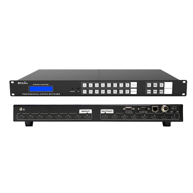 HUAIN 16x16 4K HD MI Matrix Switcher IR Remote RS232/LAN Control Cascade Function 1 Year Warranty for