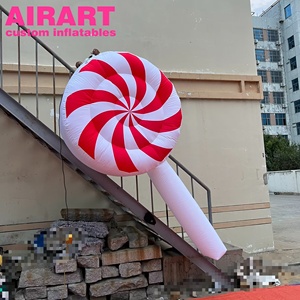 Globo Inflable Decorativo con Forma de Piruleta para Colgar en el Techo, Ideal para Fiestas Navideñas y Actividades Festivas, Decoración para Librerías - Product Image 4