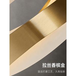 Yunhai Electroplated Stainless Steel LED Chandelier Modern Minimalist Design for Living <b>Dining</b> Room Subtly Pendant <b>Lights</b> - Product Image 2