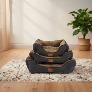 Cama para Mascotas Yommy, Sofá de Tela de Forro Polar Ártico, Marrón Oscuro, Tallas S, M, L, Impermeable, Base Antideslizante - Product Image 1