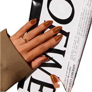 30 <span class=keywords><strong>Uñas</strong></span> Postizas <span class=keywords><strong>de</strong></span> Cobertura Completa, Color Marrón, Diseño <span class=keywords><strong>de</strong></span> <span class=keywords><strong>Uñas</strong></span> <span class=keywords><strong>Acrílicas</strong></span> con Puntos Blancos, Estilo Ojo <span class=keywords><strong>de</strong></span> Gato, Suministros <span class=keywords><strong>de</strong></span> Belleza al por Mayor, Diseño <span class=keywords><strong>de</strong></span> Lujo - Product Image 1