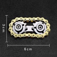 Simple Gradateur Vélo Fidget Spinner Anti-Stress Métal Jouets Pignons Volant Doigt Gyro Chaînes Popite Antistress Caractéristiques