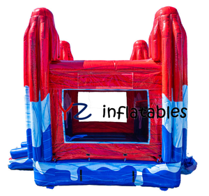 Castello Gonfiabile Piccolo Rosso, Bianco e Ghiaccio con Effetto Fuoco, Vendita Calda, Gioco per Bambini, Casa Gonfiabile per Feste e Salti - Product Image 2