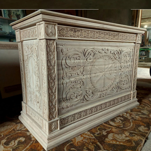 Suministros de muebles de iglesia de madera maciza modular, conjunto de montaje de santuario religioso DIY ecológico, <span class=keywords><strong>Altar</strong></span> de Iglesia Ortodoxa Moderna para exteriores - Product Image 5