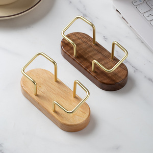 Cao cấp rắn gỗ thẻ kinh doanh giá đơn giản chủ thẻ kinh doanh với hộp lưu trữ cho khách sạn quầy lễ tân hiển thị - Product Image 3