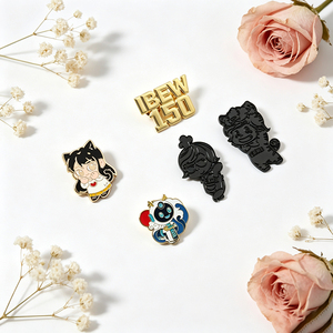 Badges en métal personnalisés en gros, épingles de revers en émail dur ou souple, broches avec carte de support pour vêtements et souvenirs - Product Image 5