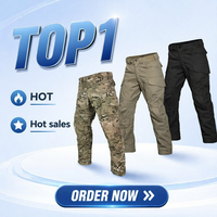 Nouvelle Arrivée Pantalon Tactique d'Assaut Anti-rayures Résistant à l'Usure Unisexe en Coton pour Entraînement en Extérieur, Vêtement de Travail, Randonnée, Camouflage