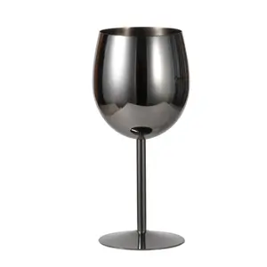 AmazonFBA vendita calda calice in acciaio inox bicchiere da vino rotondo moderno bicchiere da cocktail