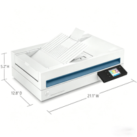 Scanner à plat ADF HP N6600 Fnw1 CIS 1200 dpi USB WiFi Gigabit Ethernet 100 pages pour entreprise – En stock