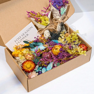 Venta al por mayor conjunto de ramo de flores secas DIY en colores naturales y corona de eucalipto con hierba de Pampa lagurus <span class=keywords><strong>Phalaris</strong></span> - Product Image 4