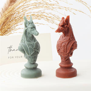 Modèle de <span class=keywords><strong>bougie</strong></span> en silicone style nordique pour Halloween et Noël, Résine Roi Reine Échecs, Pharaon, Chevalier Sacrificiel - Product Image 5